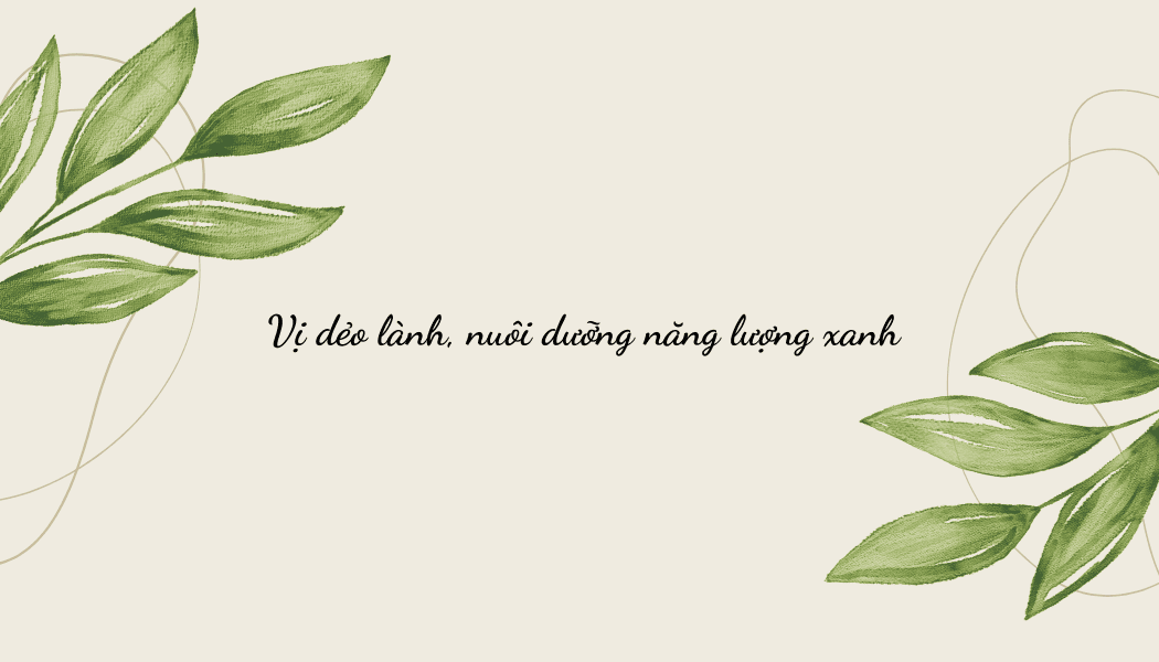 Vị dẻo lành nuôi dưỡng năng lượng xanh